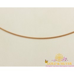 Золотая цепь 585 проба.Цепочка Панцирная Одинарная с красного золота, 50 сантиметров. 50101104041(50)